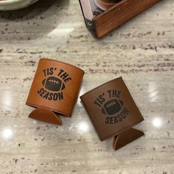 Football Beer Koozie Etsy