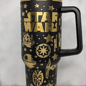 Star Wars 40oz tumbler engraving wrap design