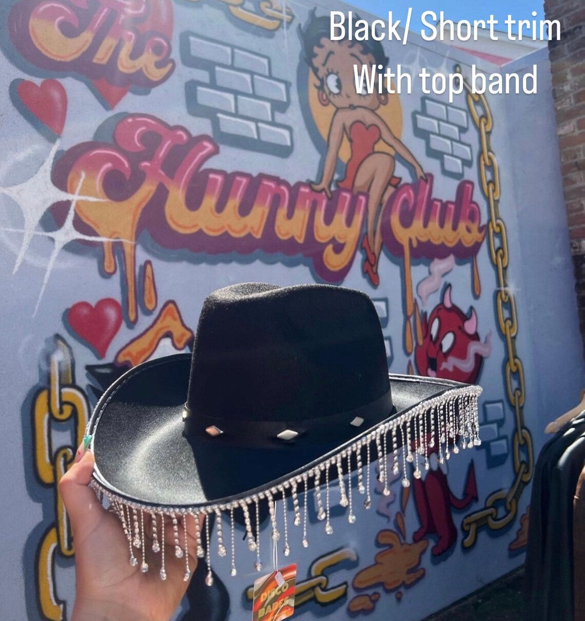 Bead Trim Cowboy Hat