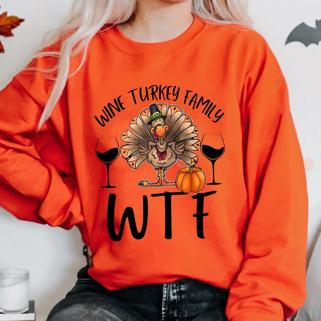 Niashot Women's Fall V-Neck Thanksgiving & Halloween Shirt – Cozy Pull-On Top In Orange (Size S)