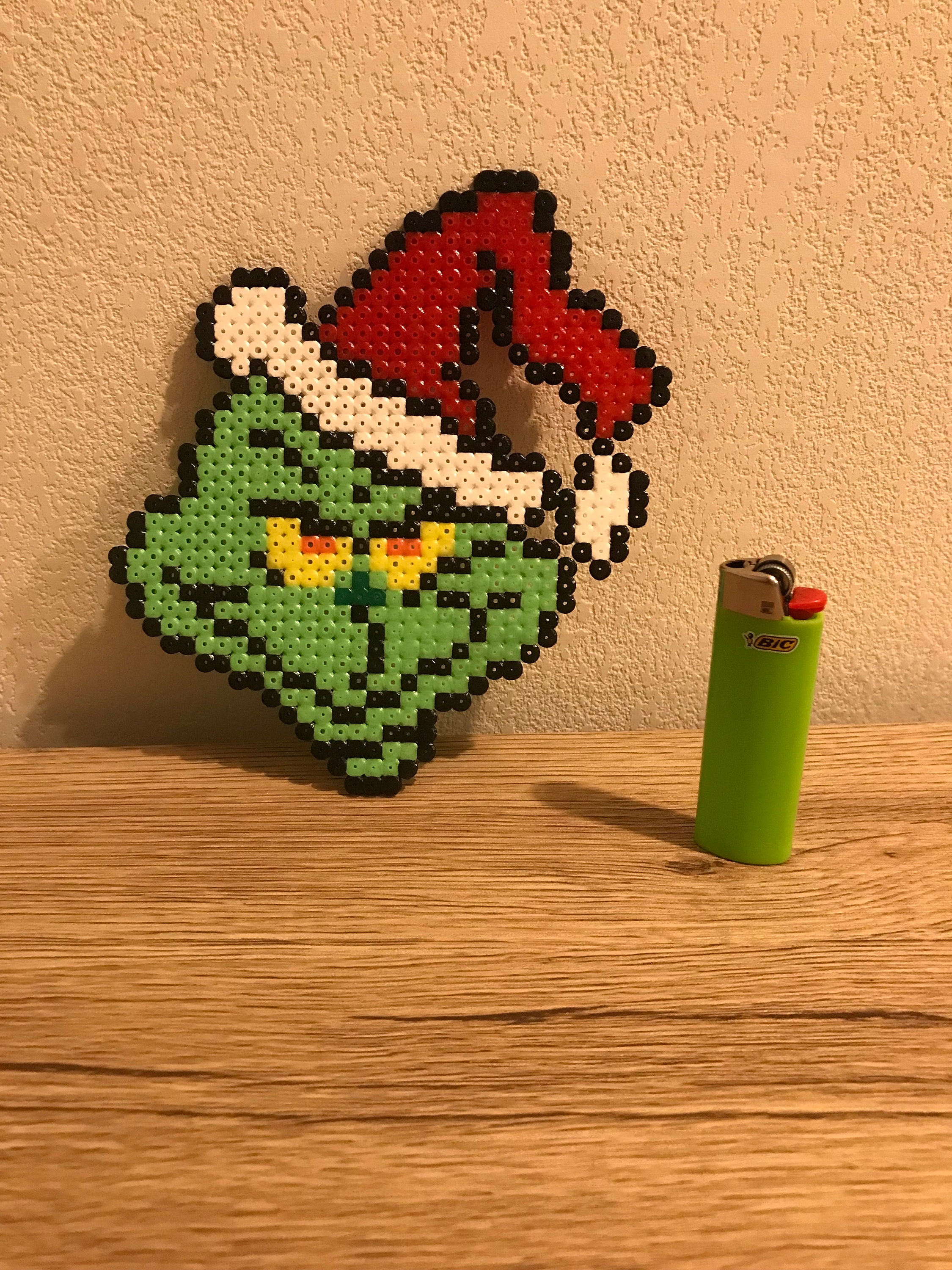 Grinch Perler Beads Etsy