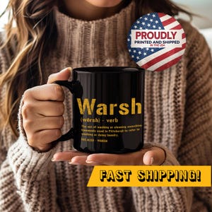 Warsh Pittsburghese Definition Coffee Mug: Yinzer Gift
