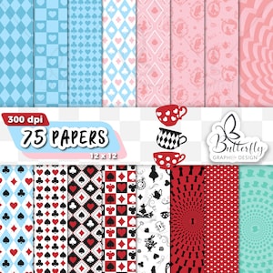 Alice digitaal papier, plakboek Alice