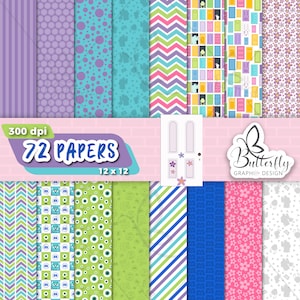 Monsters Digitales Papier, Scrapbook Monsters