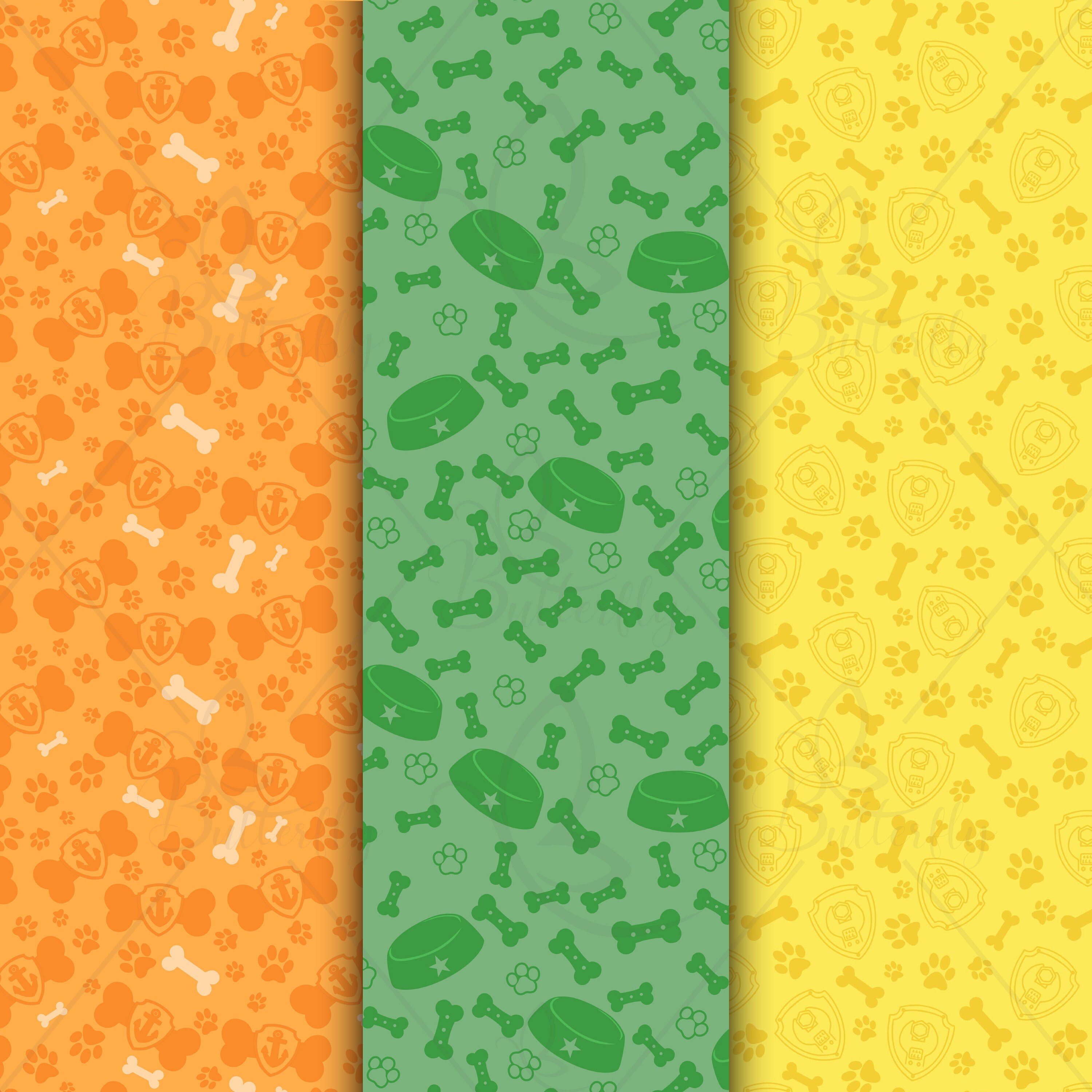 Paw Digital Paper, Scrapbook Paw, Seamless Pattern - Etsy