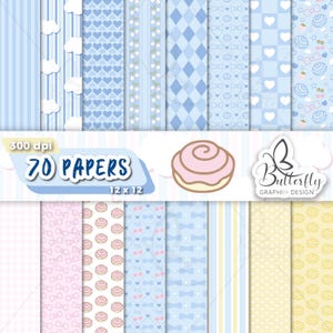 Kawai Welpe Digitales Papier, Scrapbook