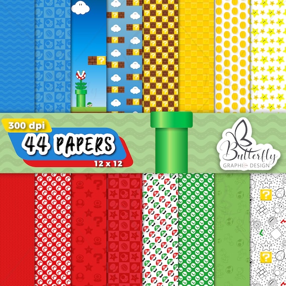 Brothers Game Digital Paper, Scrapbook, Wallpaper