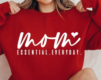 Mom Essential Everyday SVG PNG, Mom Life Svg, Mom Mode Svg, Mom Vibes Svg, Mom Shirt Svg, Mother's Day Svg,Girl Mom Svg,Boy Mama Svg