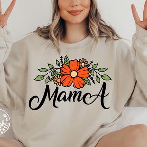 Wildflower Mama sublimatie png, bloemenbohomotieven, png voor mama, Moederdag png, mamasublimatie png, digitale download, lente png