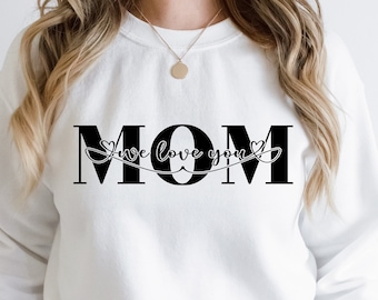 Mom We Love You Svg, Happy Mother's Day Svg, Mom Tile Svg, Birthday Gift for Mom, Mom Svg, Mother's Day Tile, Mom Gift Svg,Mom Svg Png Pdf