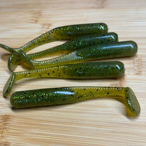 3.8&quot; BA Shad, Pack of 8, Swim Bait, Soft Plastic Lure