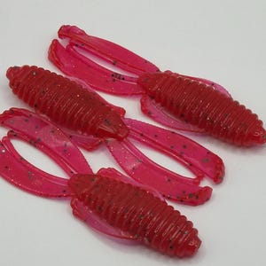 bulk soft fishing lures YUM Dinger Plastic Stick Bait Bags TRUSCEND paddle tail swimbait features Japanese design Fishing Lures Bulk Soft Plastic