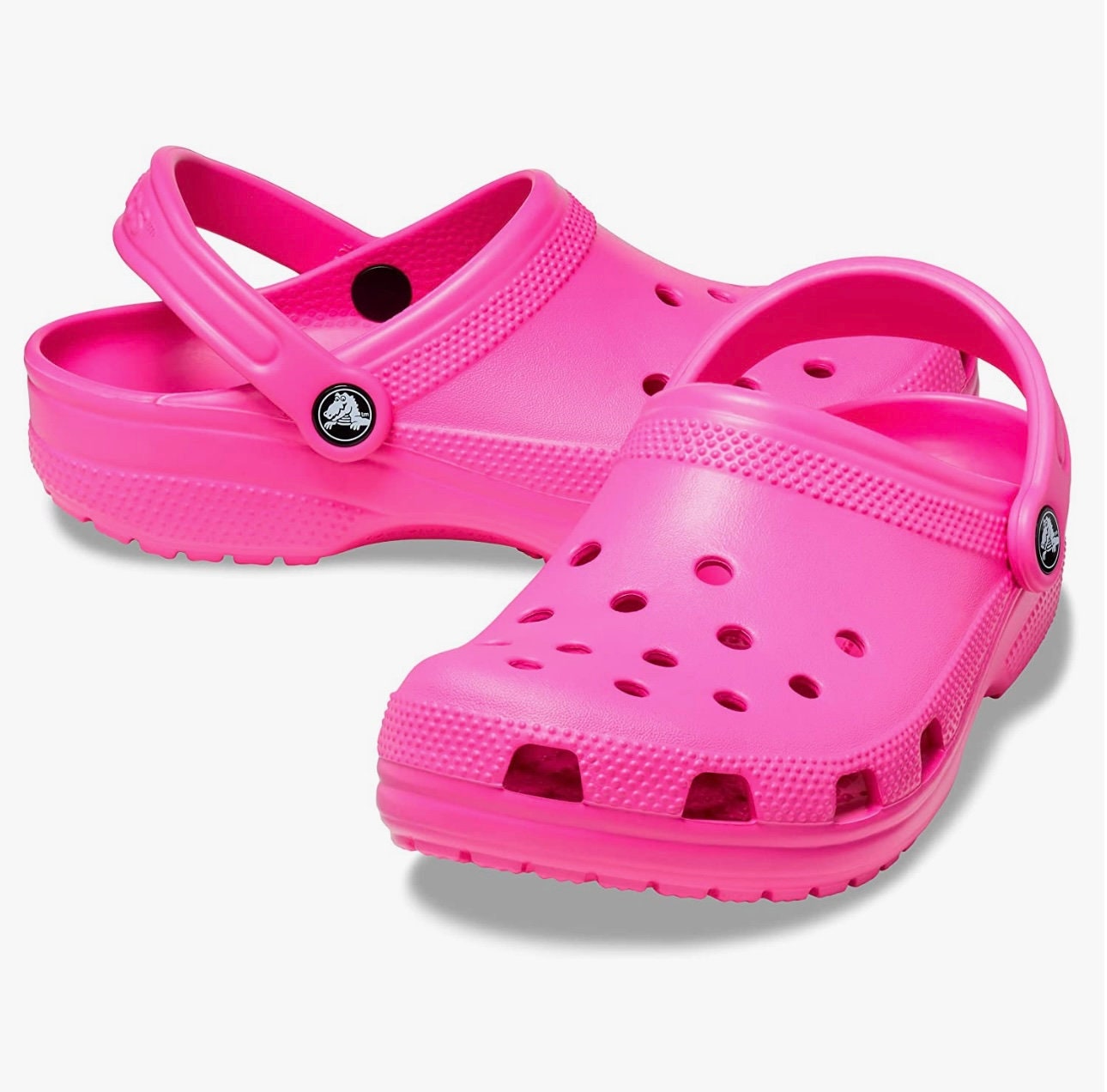 Crocs Pink Unisex adult Classic Adjustable Slip Resistant Clog