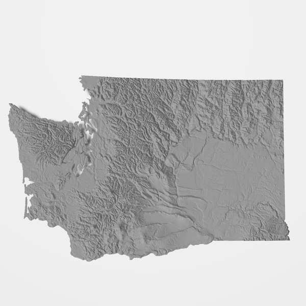 Cnc Topo Map Stl Etsy Denmark