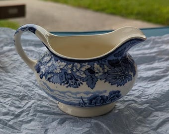 Vintage Enoch Woods 'english Scenery' Blue and White Side Plates