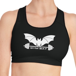 Gym Bat Goth Sports Bra Top