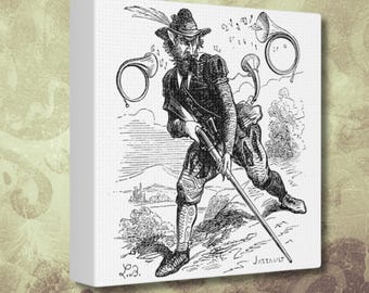Barbatos Demon Canvas Print, Occult Decor, Ars Goetia