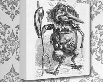 Ribesal Demon Canvas Print, Occult Decor, Ars Goetia
