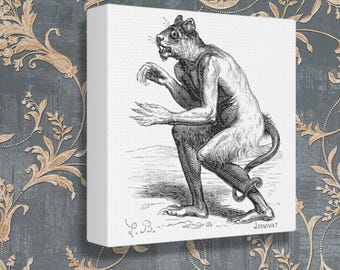 Flauros Dämon Leinwanddruck, Okkultes Dekor, Ars Goetia