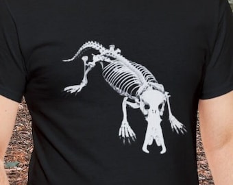 Platypus Skeleton Tee, Weird Animal Bones Shirt