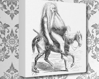 Furcas Demon Canvas Print, Decoración oculta, Ars Goetia