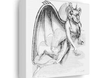 Gaap Demon Canvas Print, Occult Decor, Ars Goetia