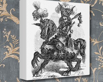 Alocer Demon Canvas Print, Occult Decor, Ars Goetia - Etsy