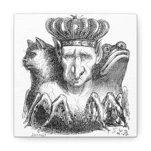 König Bael Dämon Leinwanddruck, Okkultes Dekor, Ars Goetia