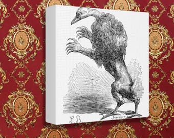 Impression sur toile Ipes Demon, décoration occulte, Ars Goetia