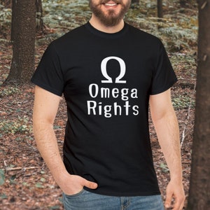 Omega Rights Tee or Sticker, AO3, Omegaverse, Fan Fiction