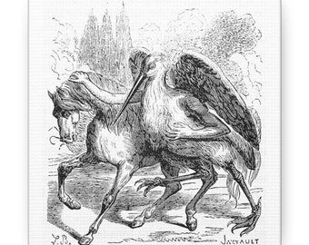 Impressão em tela de demônio Scox, decoração oculta, Ars Goetia
