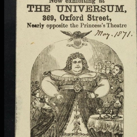 Fat Lady Vintage Ad Print - Sideshow Freak