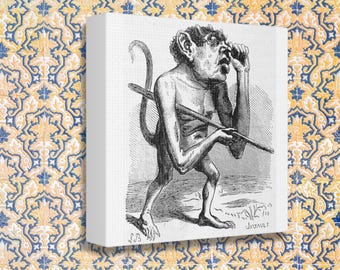 Impressão em tela do demônio Ronwe, decoração oculta, Ars Goetia