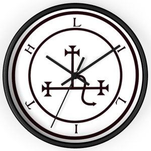 Lilith Sigil Wall Clock
