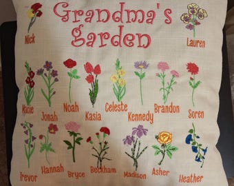 Grandma pillow many grandchildren. personalized. Mothers day gift, LDS grandma
