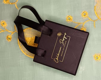 Luxury Color Printed Gift Box & Tote Bag Add On | Premium Jewelry Packaging Upgrade with Ribbon | Sustainable Gift Bag for Jewelry Sellers