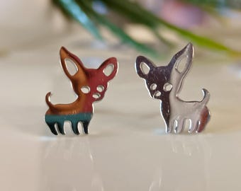 Chihuahua Stud Earrings | Hypoallergenic Stainless Steel Dog Jewelry