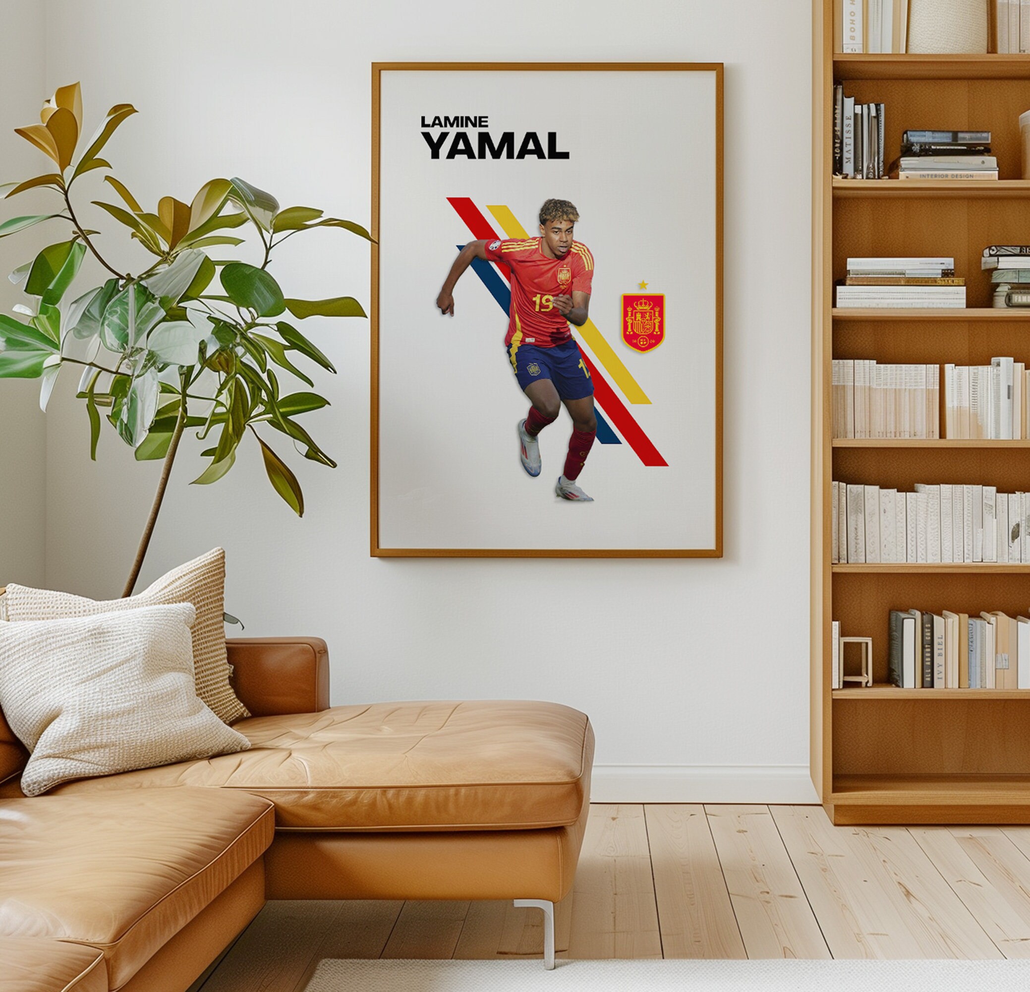 Lamine Yamal Poster 20x30cm - Leinwanddruck Für Moderne Wanddekoration