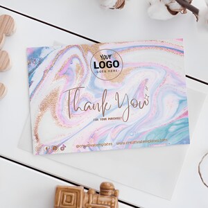 Thank you order card, Small business card, business card, thank you card customizable, thank you business card, printable thank you cards