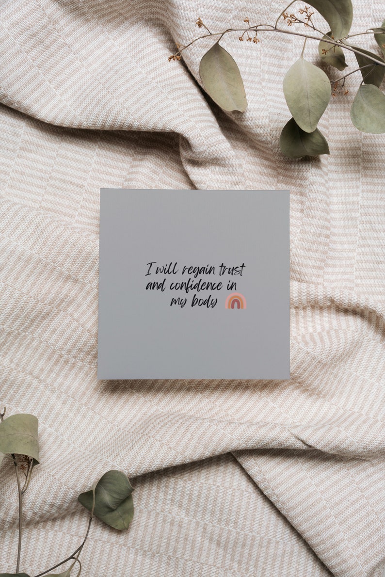 31 Affirmation Cards for Encouragement After a Miscarriage, Recurrent loss, Infant loss and/or Infertility. Printable Cards to Begin Healing image 2