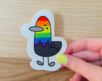LGBTQIA+ goose sticker