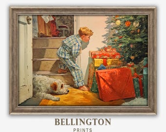 Norman Rockwell, Merry Christmas, Top Hat, Smiling Man, December