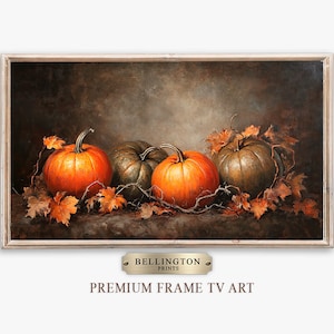 Vintage Pumpkin Oil Painting for Samsung Frame TV (Digital Download).