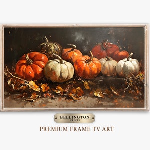 Vintage Pumpkin Oil Painting for Samsung Frame TV (Digital Download)