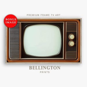 Retro Vintage TV Art Download Vintage Samsung Frame Retro TV Screen Decor Old Television Poster 1950s Aesthetic Art Digital Display TV225