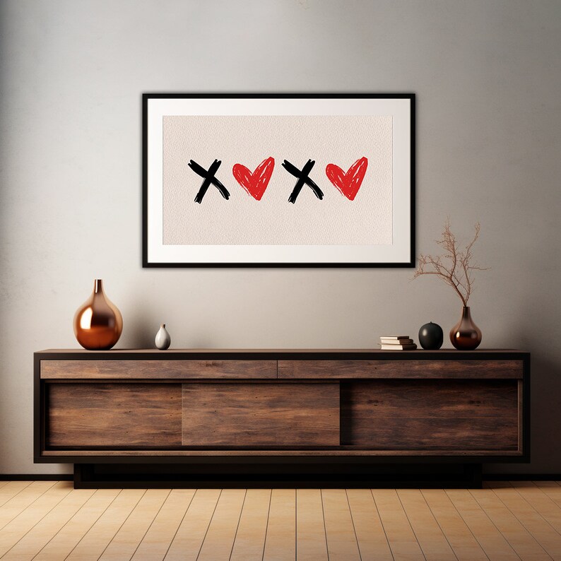 Valentine Xoxo Frame TV Art, Valentine's Day Frame TV Art, Samsung