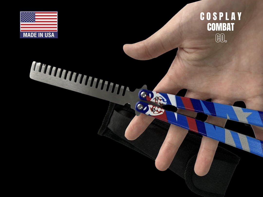 Yoru Knife Valorant Butterfly Balisong Comb Stainless Steel Etsy