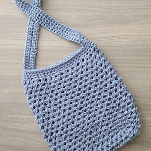 Crocheted Mesh Tote Bag