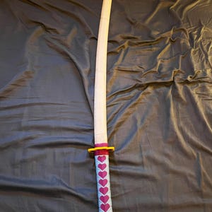 Sword sheathed in the scabbard