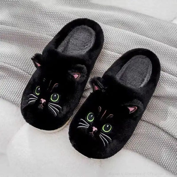 Cute cat slippers pyjama clothing shoes